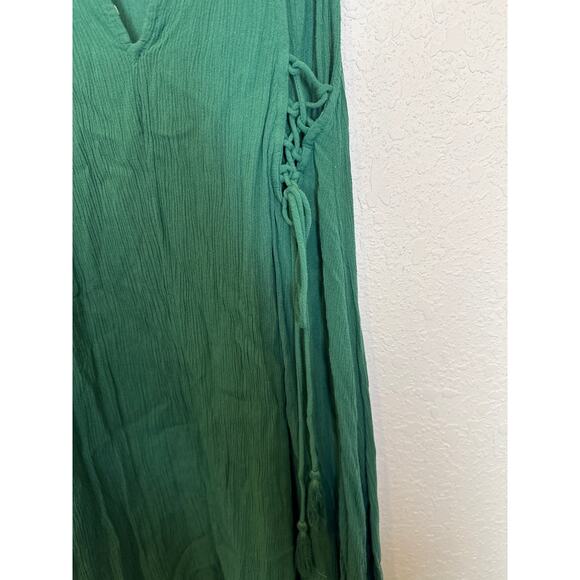 Free People Intimately Embroidered Mini Sleevless Crepe Tunic Dress EUC Sz M - Picture 9 of 16